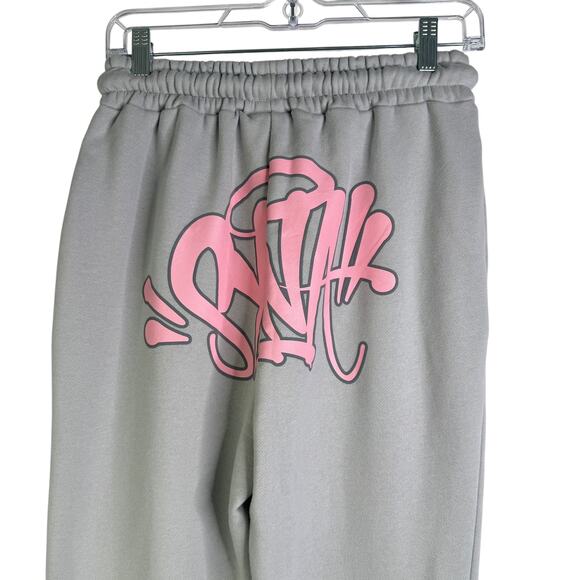 Syna World Synaworld Syna Logo Sweatpants Grey Spellout Forgive Me Gray Medium M - Picture 9 of 15